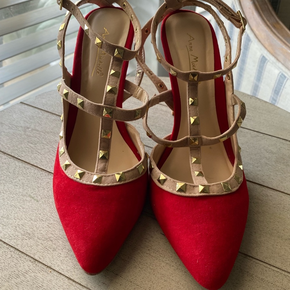 Cherry Red Anne Michelle Heels